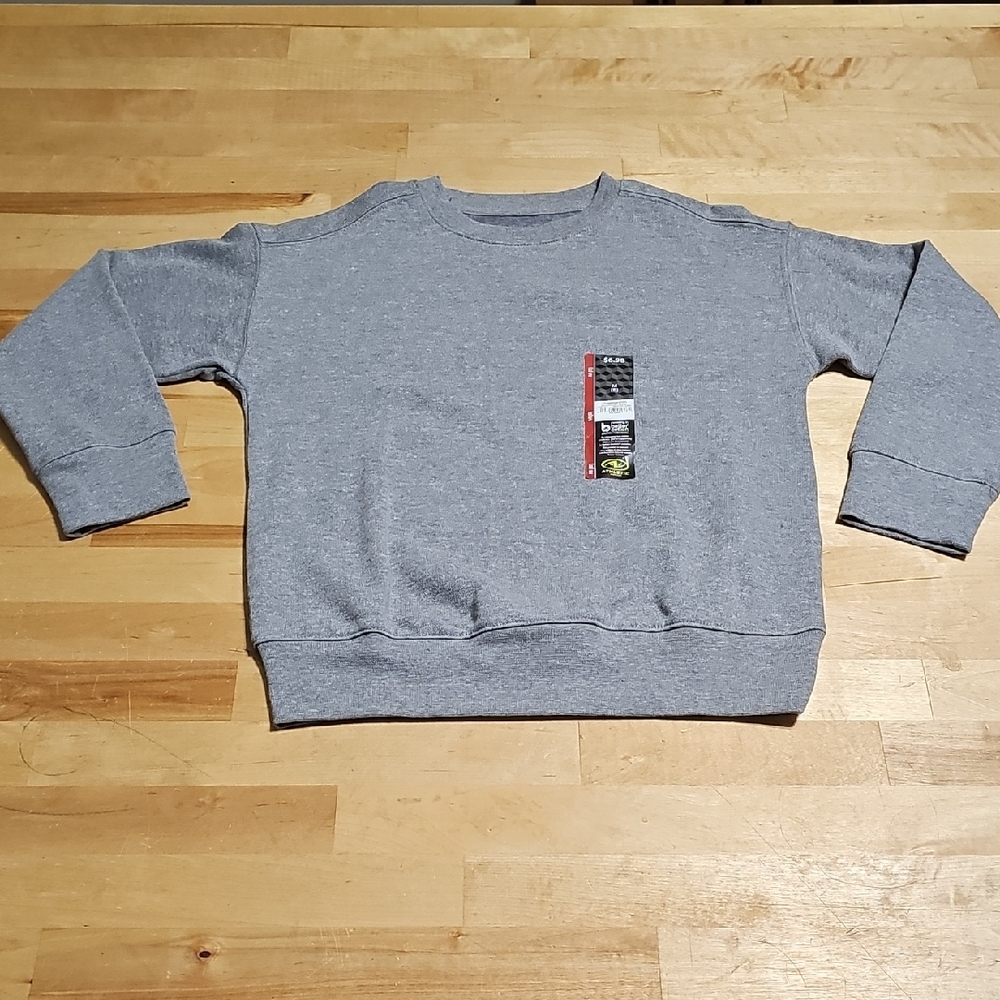 3 for $10 👟 NWT Athletic Works Grey Core Fleece Crewneck Sweatshirt Size M (8)